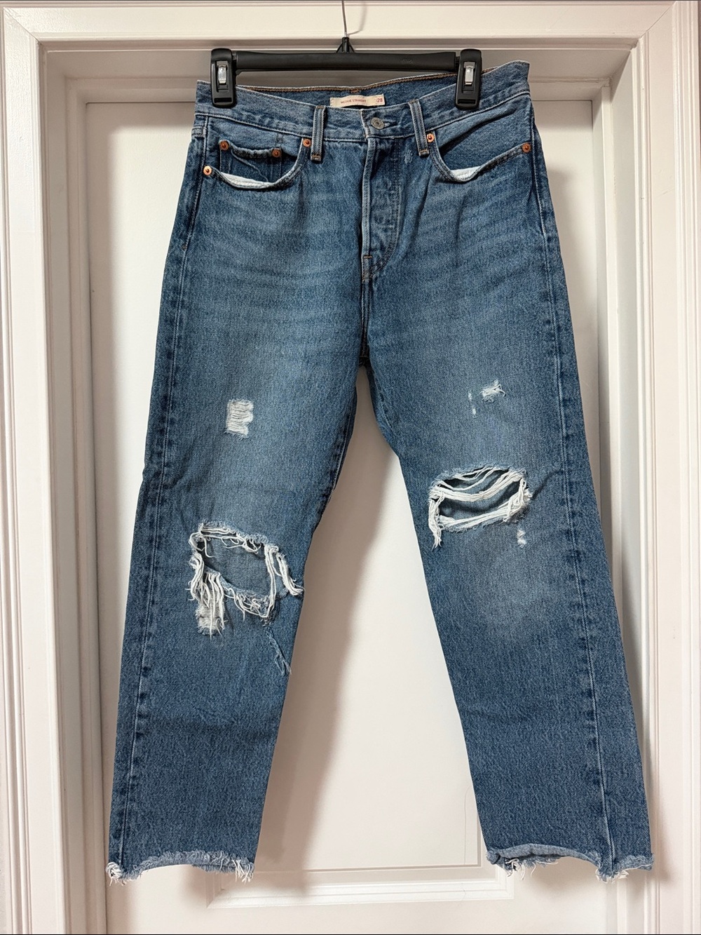 Levi’s - Wedgie Straight Jeans Size 28 waist, 25” inseam